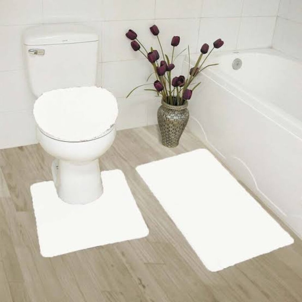 3 piece white bathroom set